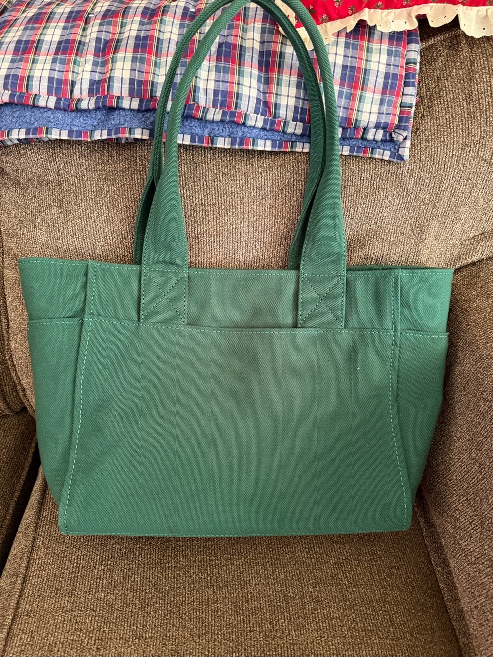 kate spade Green Canvas Logo Tote - Picture 3 of 6
